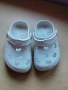 Бели гумени детски чехли употребявани номер 23, снимка 1