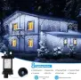 Външни коледни светлини Icicle IP65 с 400 LED, топло бяло, снимка 3