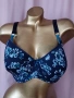 Janina 100 C/D Тъмно син сутиен на цветя , снимка 1