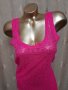 М Наситено розова, еластична рокля на фигури , снимка 6