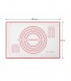 ОРАЗМЕРЕНА СИЛИКОНОВА ПОДЛОЖКА ЗА МЕСЕНЕ И ТОЧЕНЕ НА ТЕСТО - код 2239, снимка 5