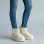 Дамски ботуши тип UGG с топъл хастар бежови SD2913-2 beige, снимка 5