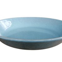 Промо пакет 6 бр. Порцеланова чиния дълбока, синя 24 см. внос Португалия, преоценка, снимка 4 - Чинии - 41363421