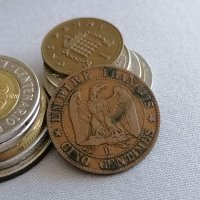 Mонета - Франция - 5 сентима (Наполеон III) | 1853г., снимка 1 - Нумизматика и бонистика - 44352551