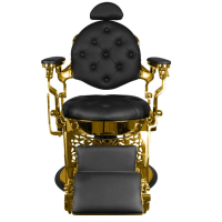 Бръснарски стол Giulio Gold, снимка 3 - Бръснарски столове - 44618660