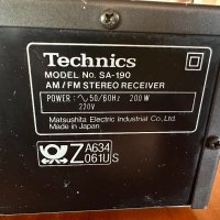 Technics SA-190, снимка 9 - Ресийвъри, усилватели, смесителни пултове - 39708953