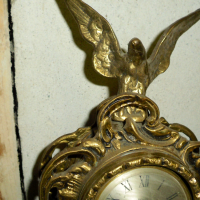 Стар каминен часовник - механичен, снимка 3 - Антикварни и старинни предмети - 44635299