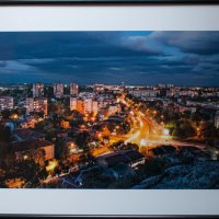 Вечерна снимка №2 на град Пловдив, в рамка