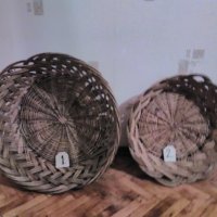 Стари плетени кошници-панери,големи ръчно изплетени, през 40-те години, снимка 1 - Антикварни и старинни предмети - 41898860