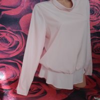 Бебешко розова официална блуза ХЛ , снимка 4 - Блузи с дълъг ръкав и пуловери - 41400671