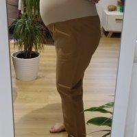 Кафяв панталон за бременни ХХЛ, снимка 3 - Дрехи за бременни - 34553135