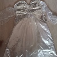 Детска бяла рокля за принцеса 3-4 год , снимка 2 - Детски рокли и поли - 41880117