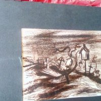 Мони Аладжемов картина смесена техника , снимка 5 - Картини - 41930147