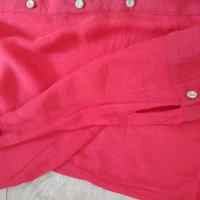 Разкошна червена риза , снимка 3 - Ризи - 41632791