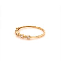 Златен дамски пръстен 1,06гр. размер:58 14кр. проба:585 модел:17770-6, снимка 2 - Пръстени - 41481812