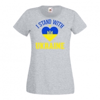 Дамска тениска I STAND WITH UKRAINE,Украйна,против Войната, снимка 3 - Тениски - 36113576