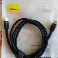 НОВИ! Baseus USB-C кабели 1м. с текстилна оплетка, снимка 9 - USB кабели - 32653385