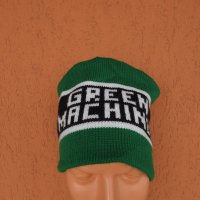 Нова плетена зимна шапка ЗЕЛЕНИ МАШИНИ Green Machines, САЩ, снимка 3 - Шапки - 38887436