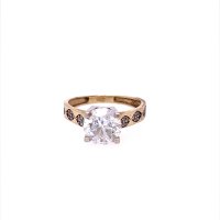Златен дамски пръстен 2,80гр. размер:53 14кр. проба:585 модел:20097-1, снимка 1 - Пръстени - 42554772