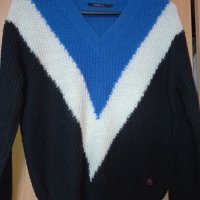 пуловер XS, oversized, снимка 6 - Блузи с дълъг ръкав и пуловери - 34315754