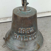 Стара бронзова камбана за врата 1952г, снимка 2 - Антикварни и старинни предмети - 44653843