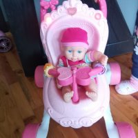 Количка музикална за кукли/прохождане на Fisher Price Princess Mommy , снимка 8 - Музикални играчки - 35706278
