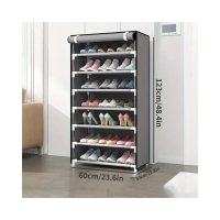 Шкаф за обувки цвят сив, снимка 1 - Шкафове - 42635522