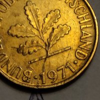 2 БР. ДЕФЕКТНИ монети ГФР 10 пфенинг  1971г. 1 пфенинг 1983 г .с черта на гърба , снимка 11 - Нумизматика и бонистика - 41154850