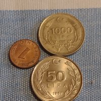 Три монети лири, пфенинг Германия, Турция за КОЛЕКЦИОНЕРИ 32040, снимка 1 - Нумизматика и бонистика - 44489820