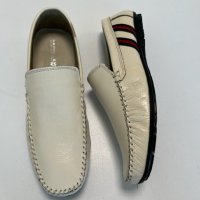  Мъжки обувки от естествена кожа - Крем , снимка 1 - Ежедневни обувки - 41531376