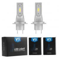 H7/H1/H4 LED КРУШКИ ЗА ФАРОВЕ V9-2бр.к-т , снимка 4 - Аксесоари и консумативи - 35236247