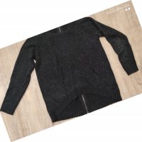 РАЗПРОДАЖБА Черна блузка с цип на гърба , снимка 4 - Блузи с дълъг ръкав и пуловери - 38925408