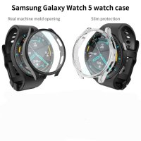 Samsung Galaxy Watch 4 5 5 Pro 40 44 45 mm. / TPU силиконов мек кейс с протектор, снимка 6 - Смарт гривни - 41124867