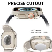 Apple Watch / Ultra / SE 2022 / Series 8 / Твърд удароустойчив кейс с протектор, снимка 12 - Смарт гривни - 41060907