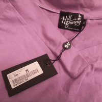 Нова лилава дамска тениска с етикет Hell Bunny M размер , снимка 4 - Тениски - 40551319