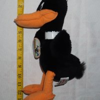 Vintage Оригинална Плюшена Играчка Daffy Duck Warner Bros Looney Toons Made in Korea от 1988г, снимка 18 - Колекции - 42509557