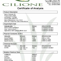 Cilione™ 100% етерично масло от семена на кориандър чисто органично сертифицирано, снимка 2 - Други - 41598357