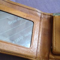 Bene Detty Paris марково портмоне естествена кожа  малко компактно 100х83мм, снимка 6 - Портфейли, портмонета - 41577589