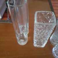 Седем нови,  стъклени вази с цена от 20 за всички. , снимка 2 - Вази - 41826086