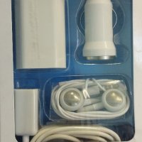 Комплект зарядни + слушалки + USB кабел за iPhone, снимка 1 - Аксесоари за Apple - 41367162