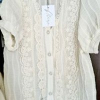 Дамска блуза с дантела, снимка 6 - Ризи - 41565421