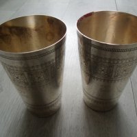 № 7096 две стари метални чаши - ZARA HOME   , снимка 5 - Други ценни предмети - 41948088