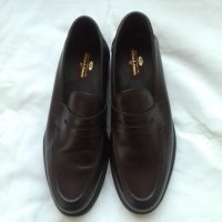 Мъжки обувки от солиден телешки бокс,размер 81/2UK,тъмно кафяви, снимка 2 - Официални обувки - 40894232