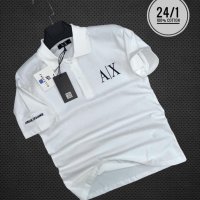 Мъжки тениски с яка Armani Exchange в 5 цвята, снимка 1 - Тениски - 39981612
