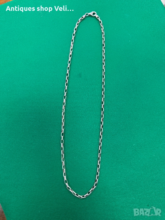 Сребърен ланец №7741, снимка 1
