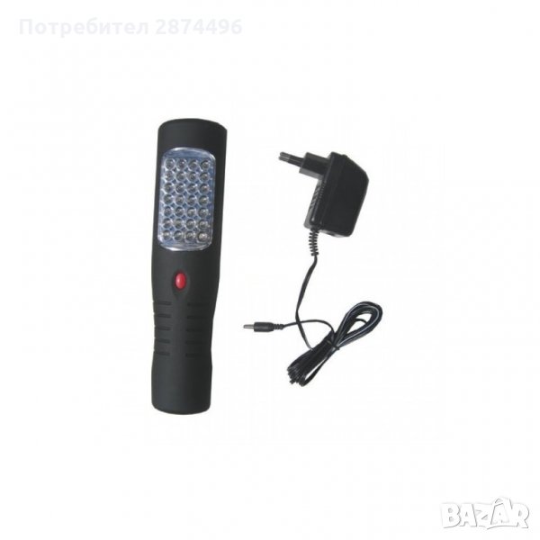 2035 Акумулаторна LED Работна Лампа с 35 Диода и зарядно на 12V и 220V, снимка 1