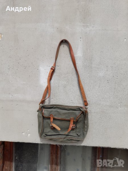 Стара брезентова чанта #14, снимка 1