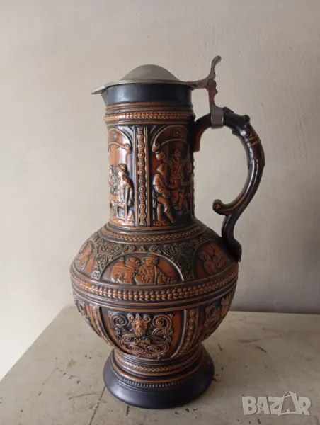 Стара халба за бира,кана, снимка 1