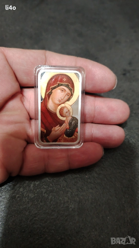 Сребърна монета икона Света Богородица 1oz 31.1гр , снимка 1