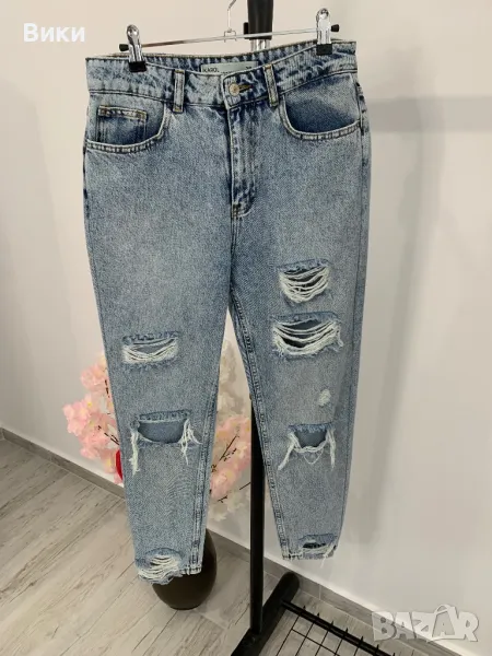 Дънки MOM с висока талия, снимка 1